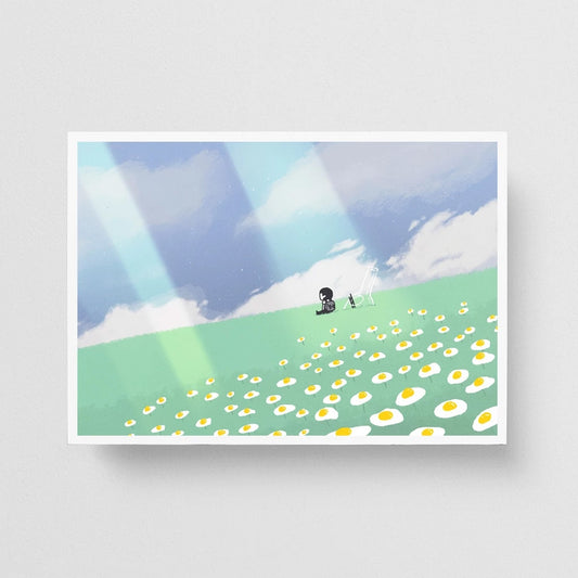 Egg Field Postcard