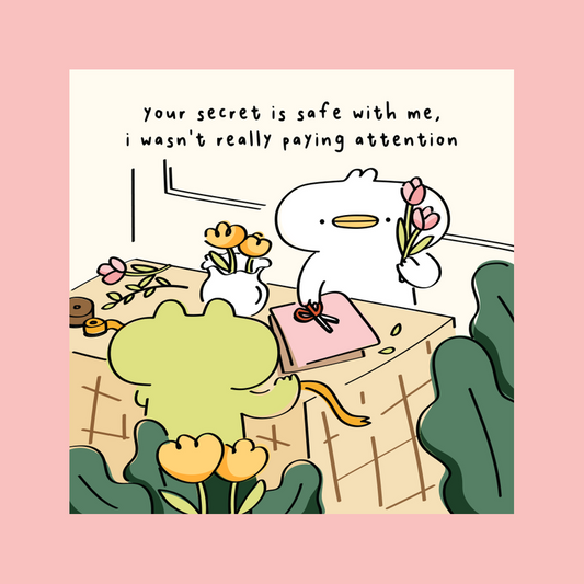 your secret is safe card