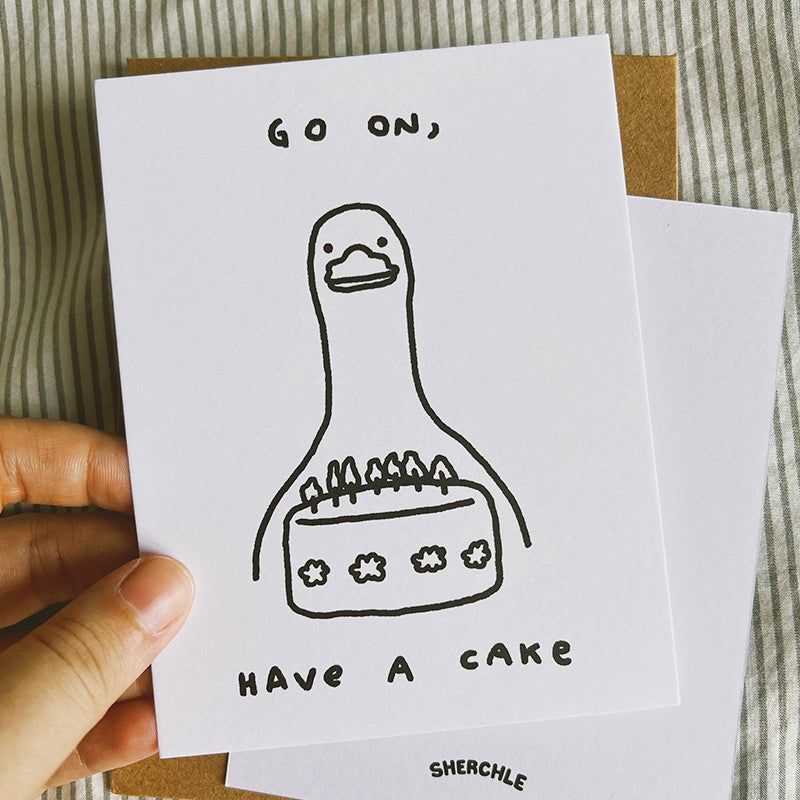 Go On, Have A Cake Greeting Card