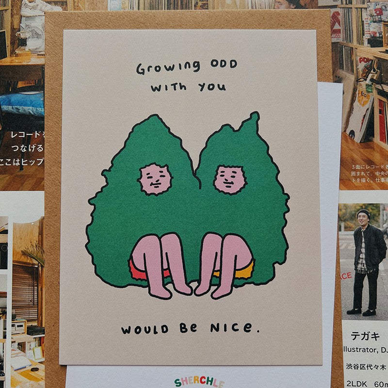 Growing Odd Greeting Card