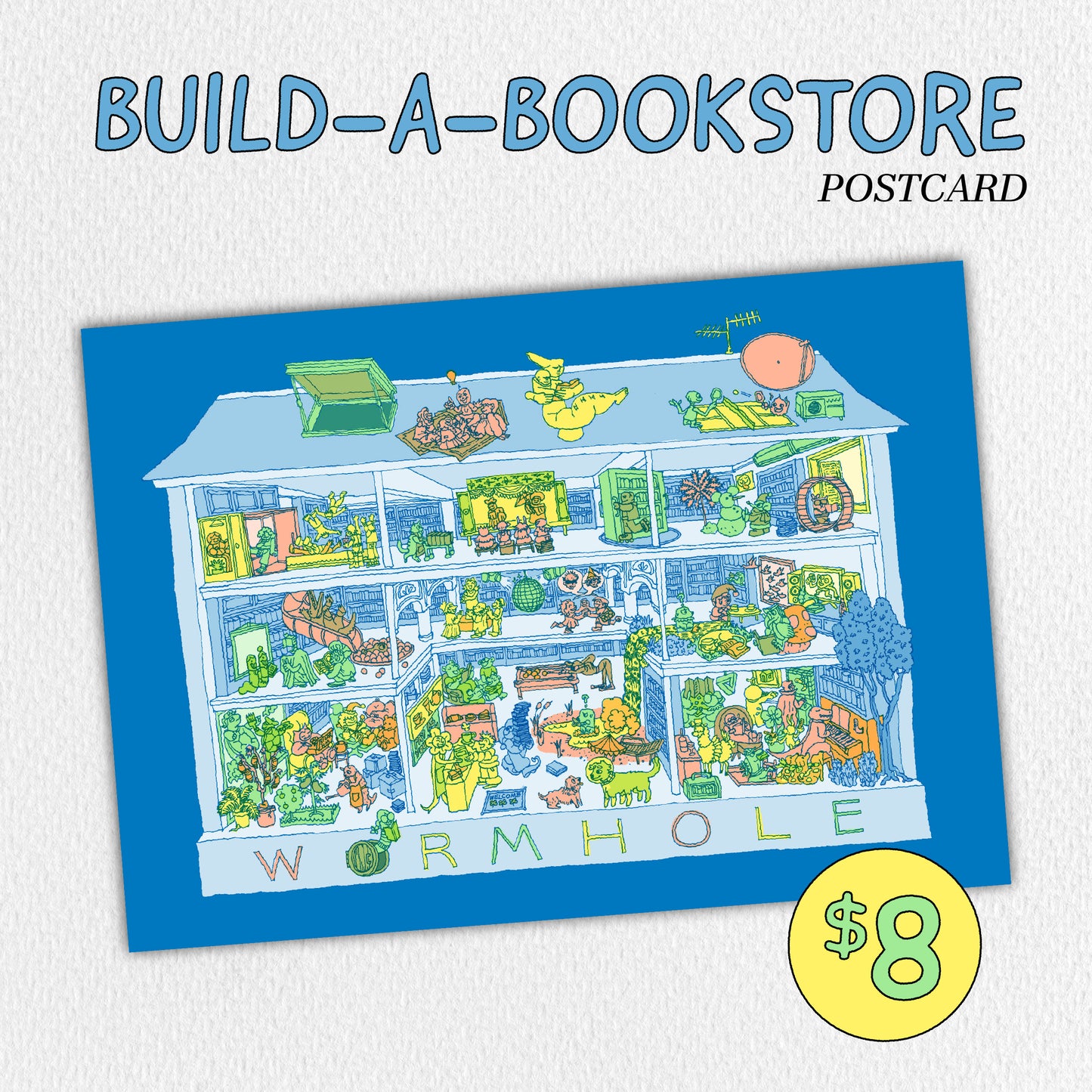 Build-a-Bookstore Postcard