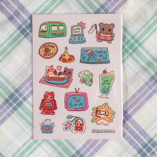 Random Doodle Sticker Sheet