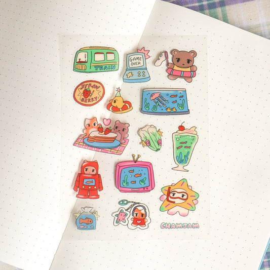 Random Doodle Sticker Sheet