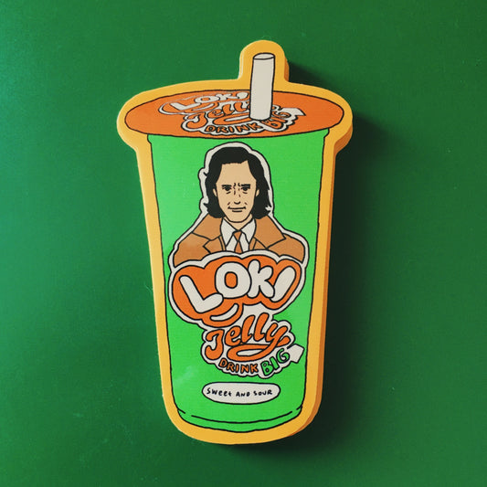 Loki Jelly Drink Vinyl Sticker