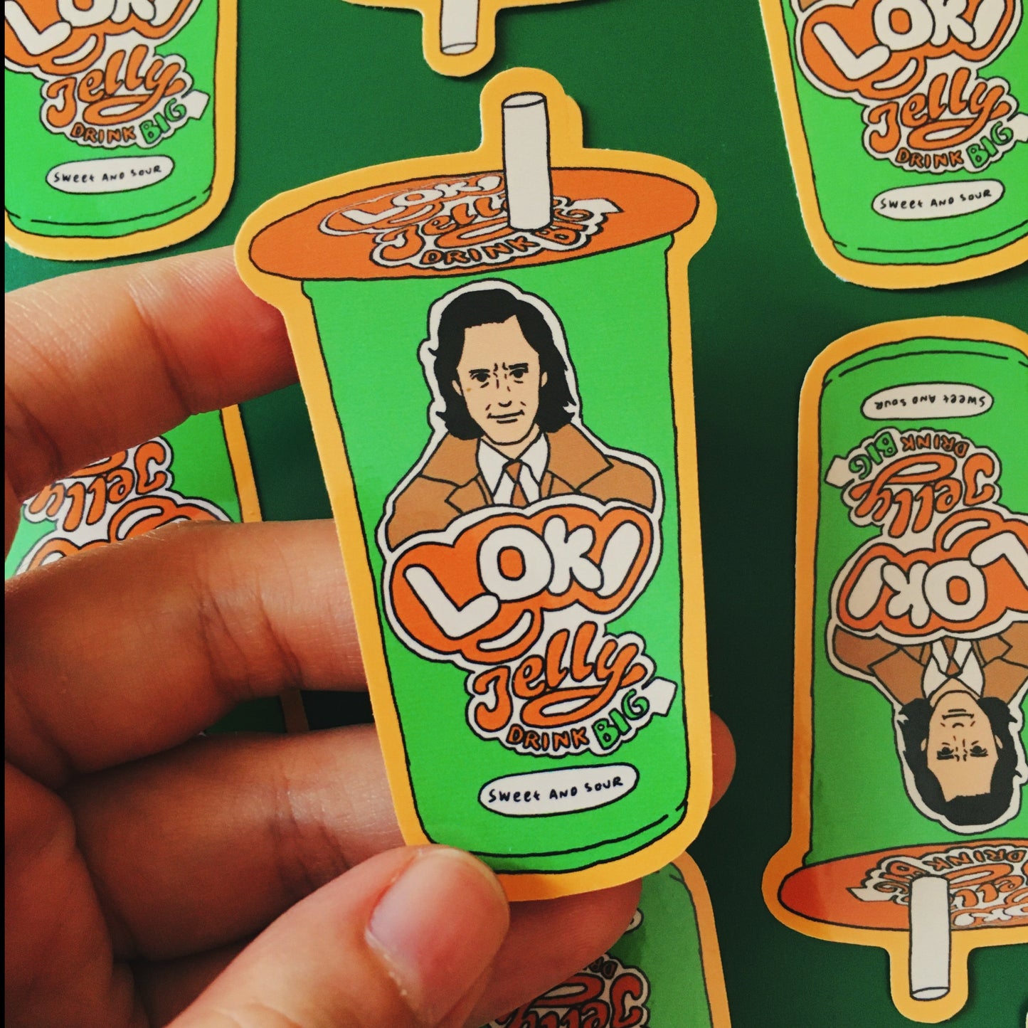 Loki Jelly Drink Vinyl Sticker