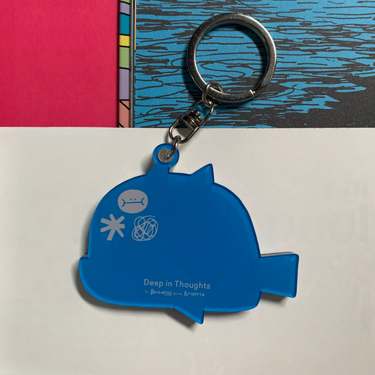 Deep in Thoughts Keychain Shaker