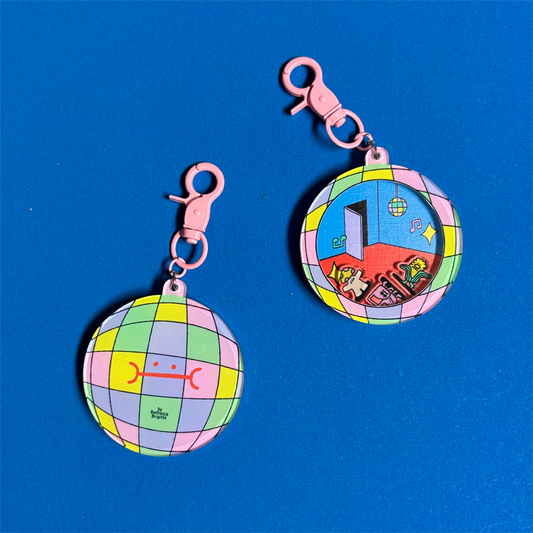 Disco Shaker Keychain