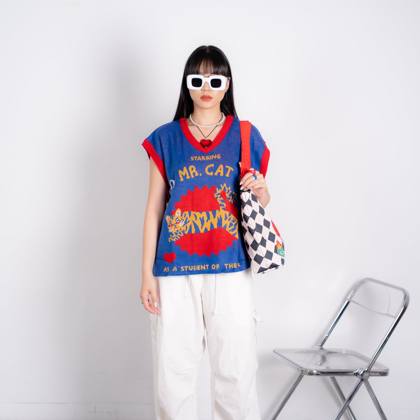 Student of The Year Two Faced Knitted Vest