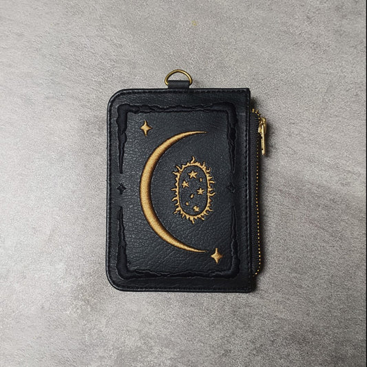 Midas Moon Faux Leather Card Wallet