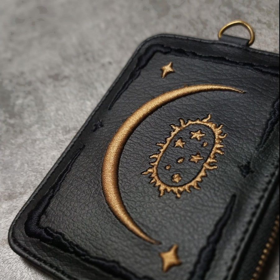 Midas Moon Faux Leather Card Wallet