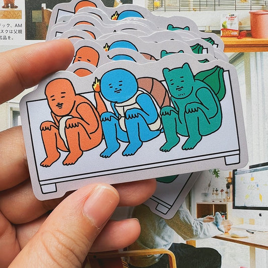 Pokeman Starters Sticker