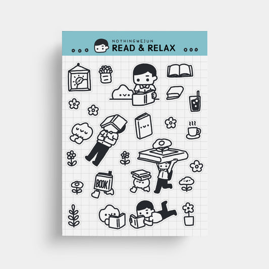 Read and Relax Sticker Sheet