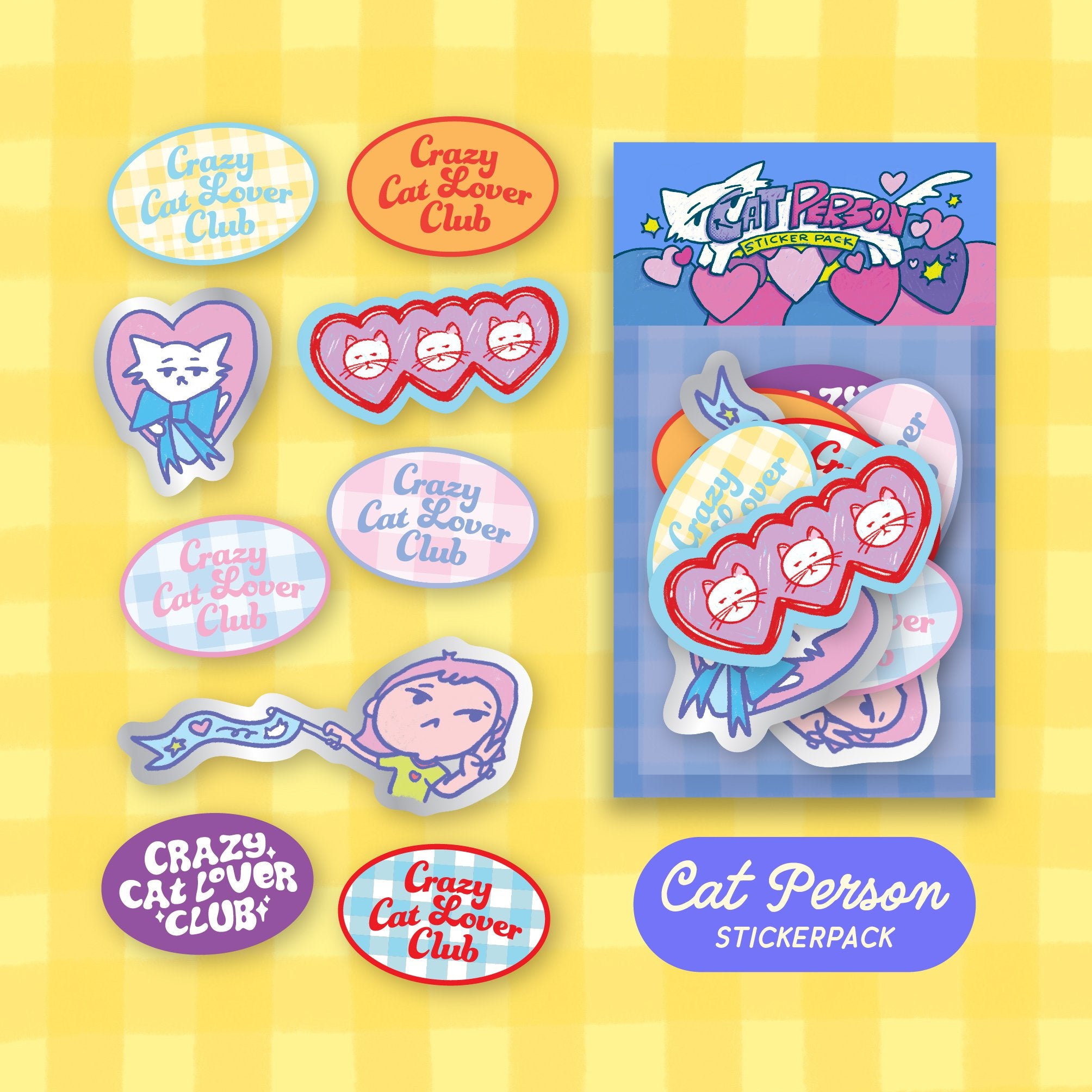 Cat Person Sticker Pack – Wormhole