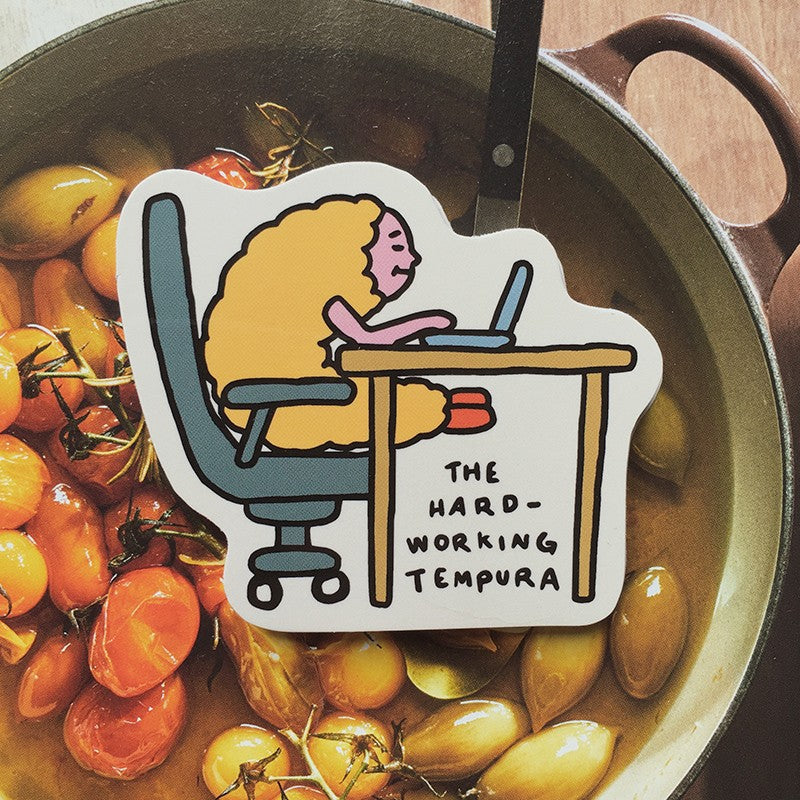 The Hardworking Tempura Vinyl Sticker – Wormhole