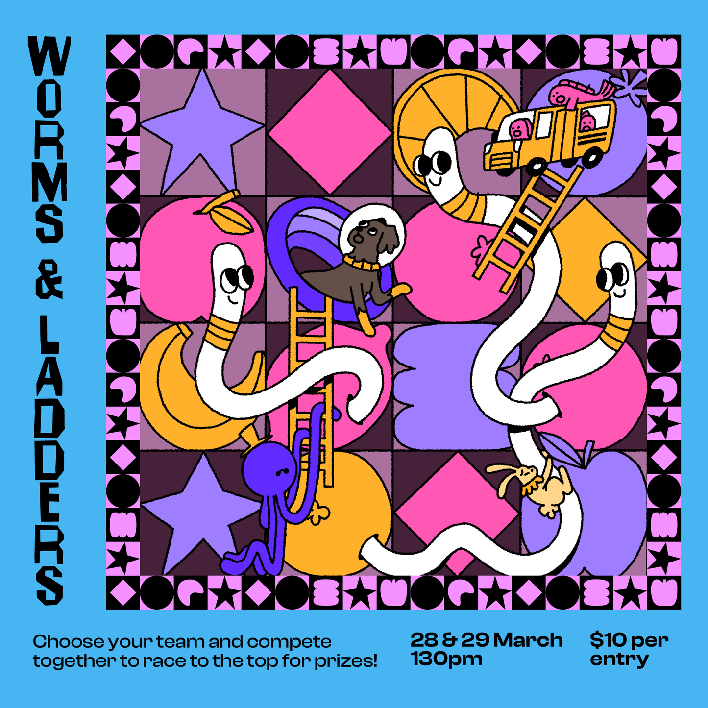 Play Date: Worms & Ladders Ticket