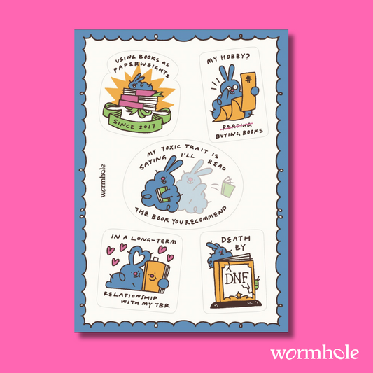 Bookworm Problems Sticker Sheet