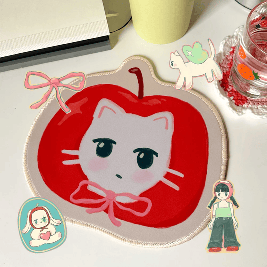 Apple Kitty Mousepad