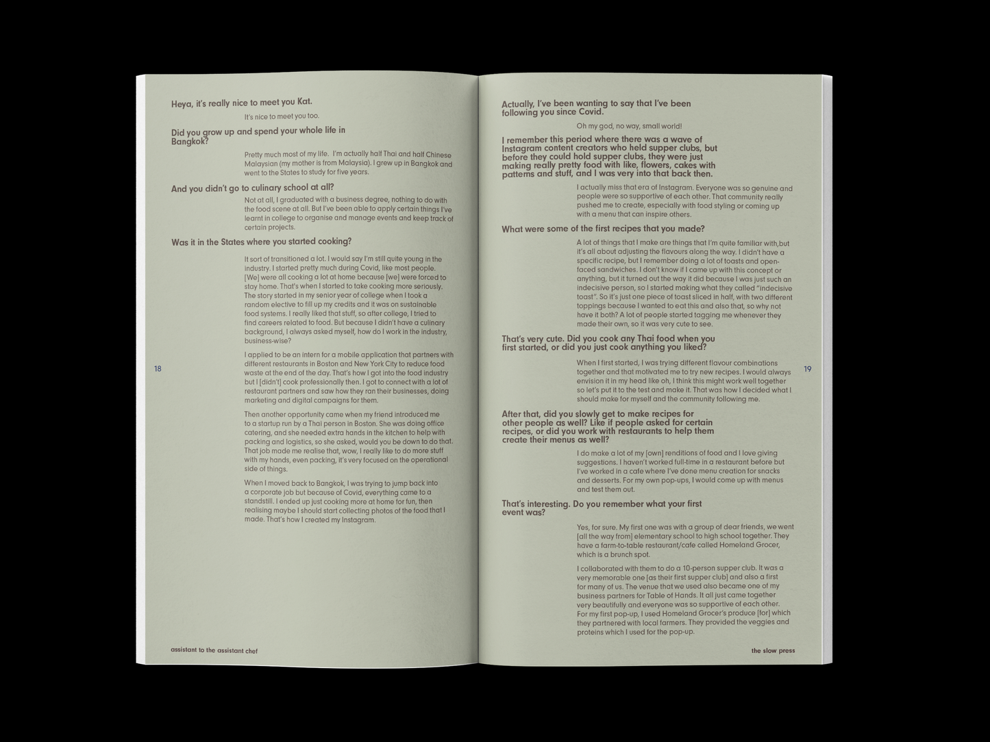 Assistant to the Assistant Chef