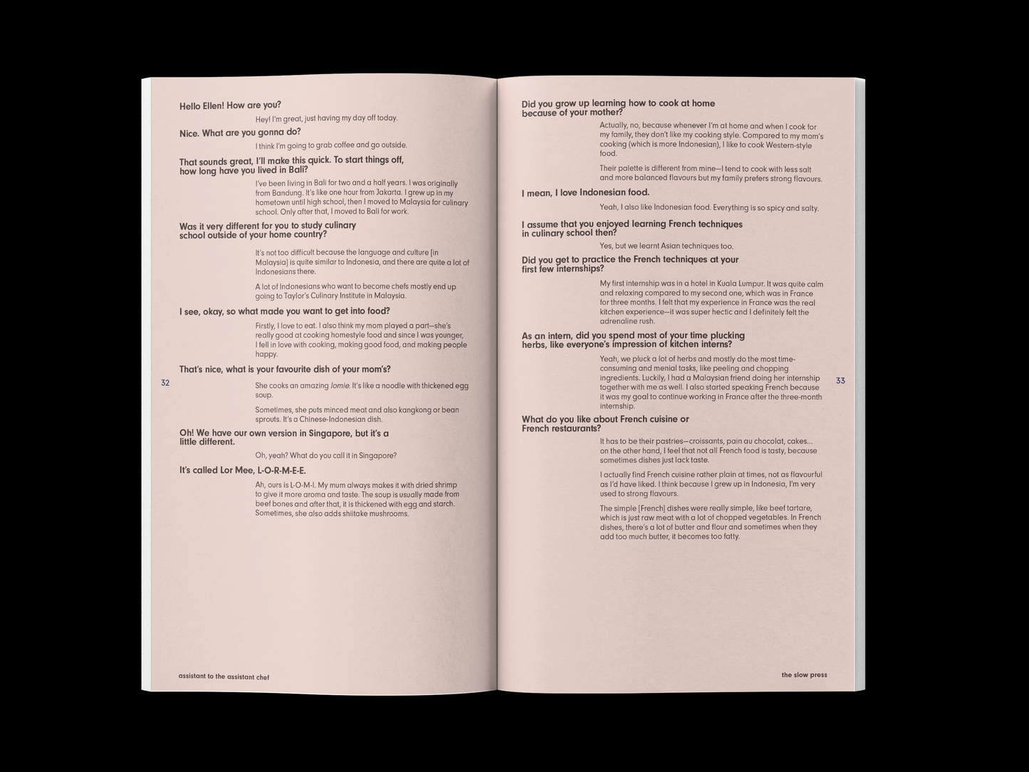 Assistant to the Assistant Chef