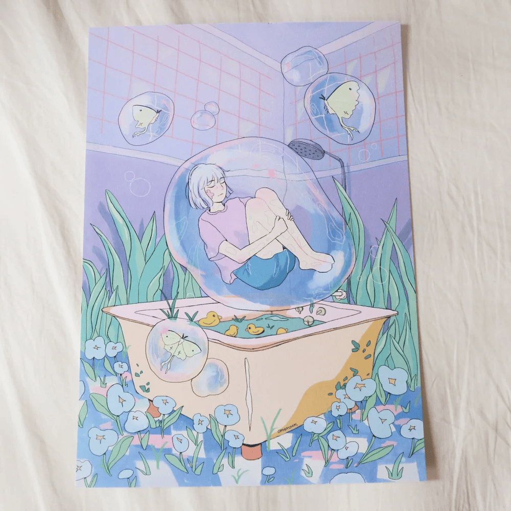Bathtub A4 Print