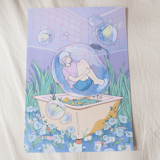 Bathtub A4 Print
