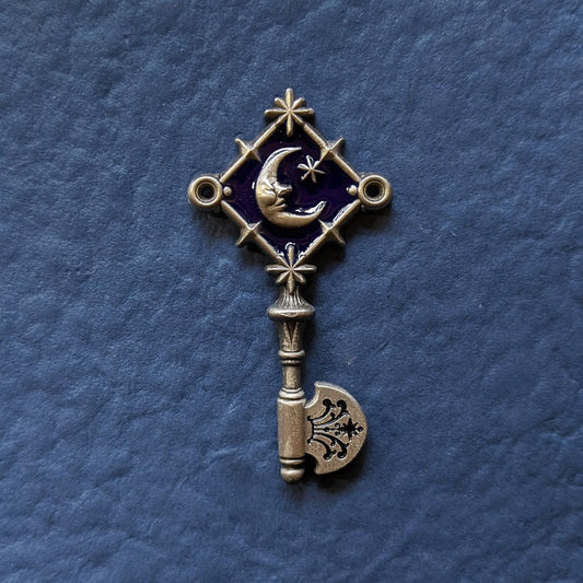Key of Luna Enamel Pin