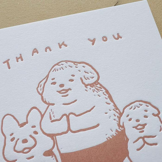 Thank you Letterpress Card