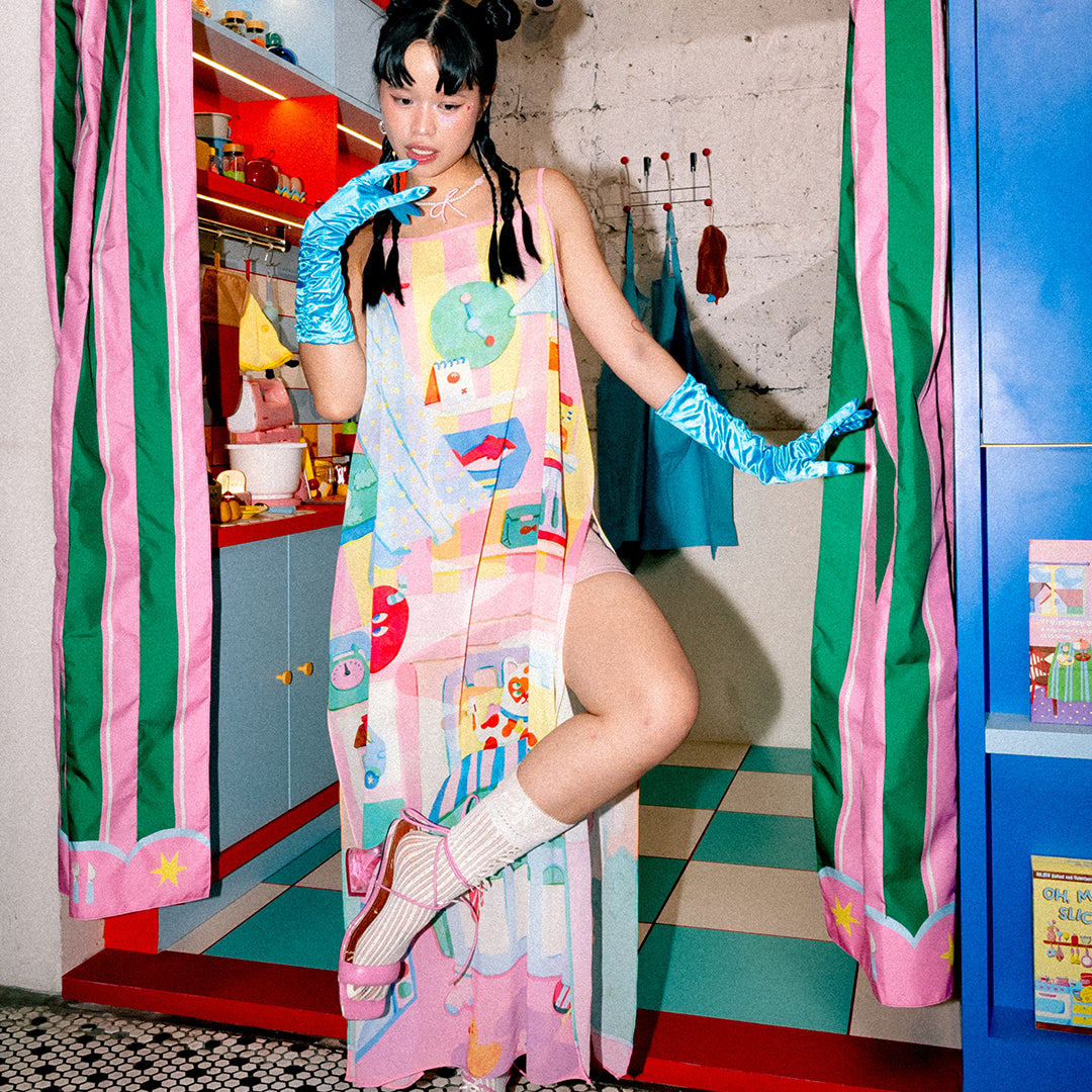 Whiskers Space See Through Dress