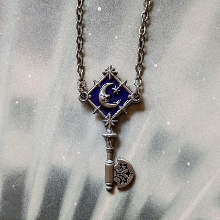 Key of Luna Enamel Pendant