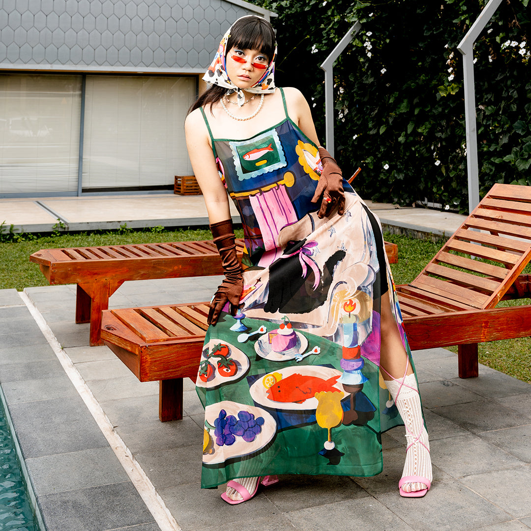 Velvet Feast See Through Dress