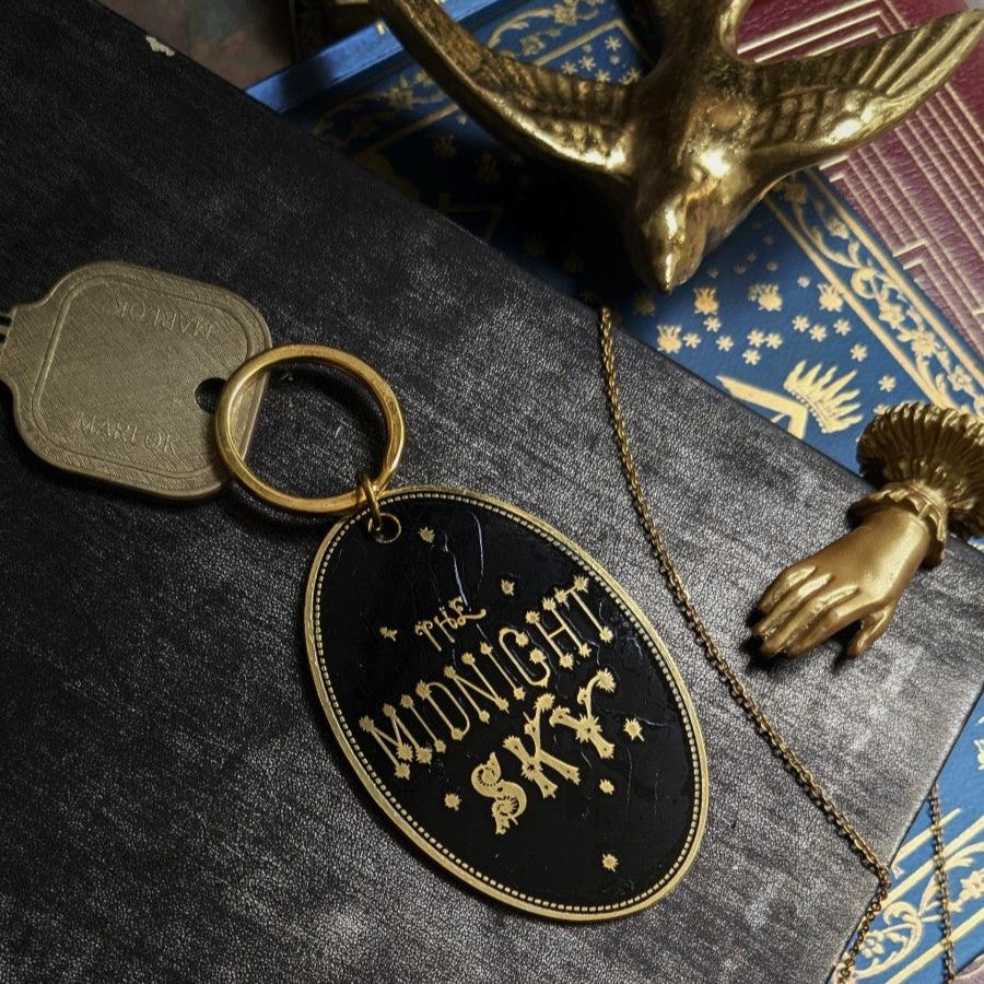 Midnight Sky Brass Keychain