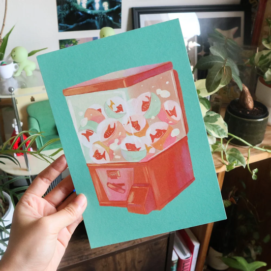 Gacha Fish A5 Print