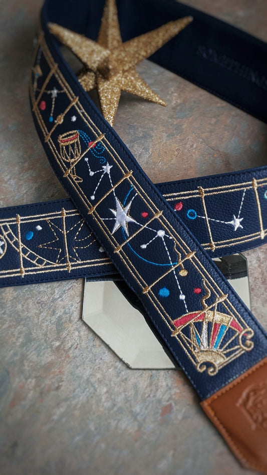 Galaxia Faux Leather Bag Strap