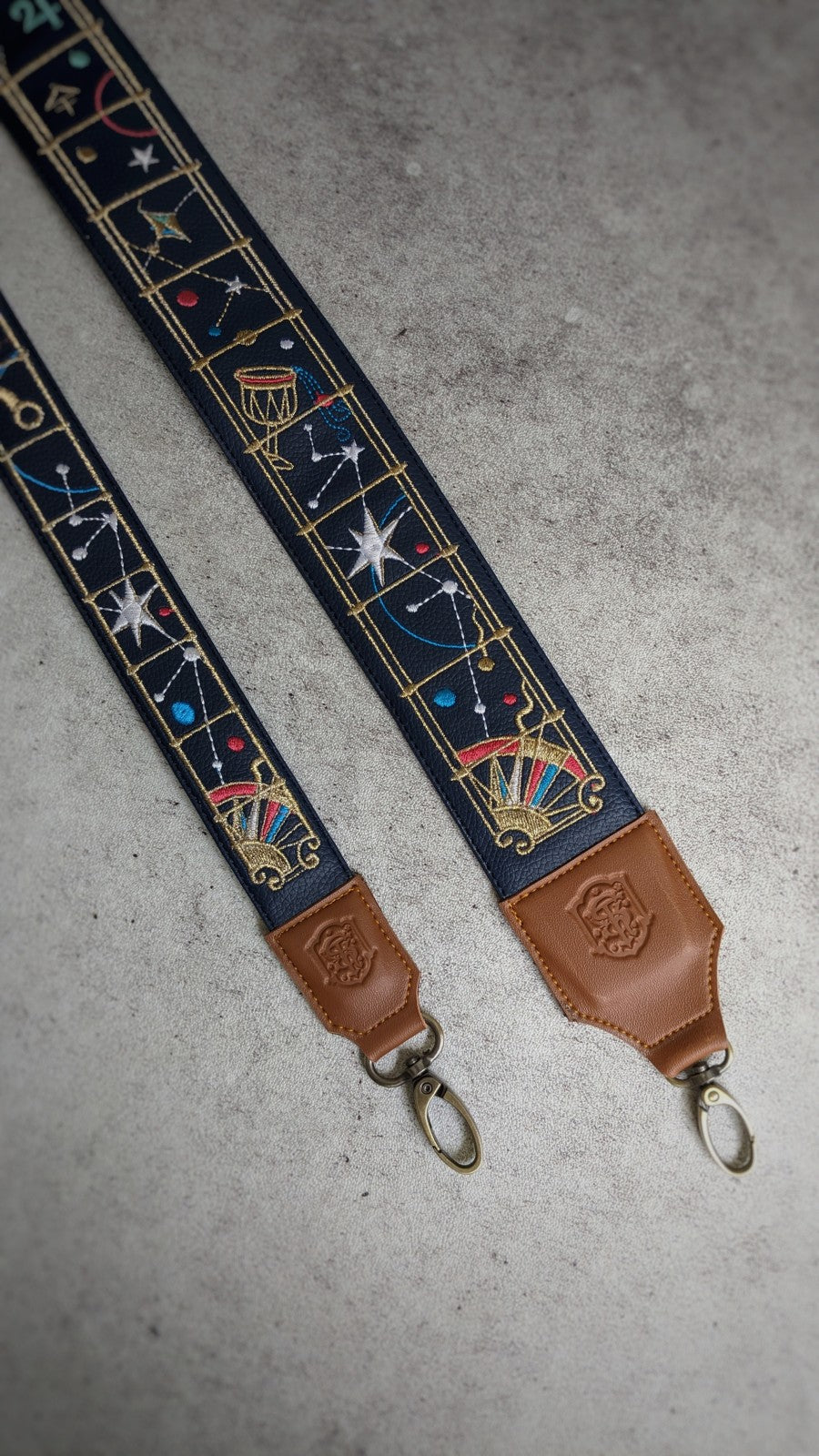 Galaxia Faux Leather Bag Strap
