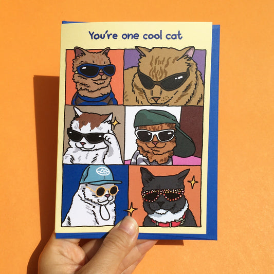 Youʼre One Cool Cat Greeting Card