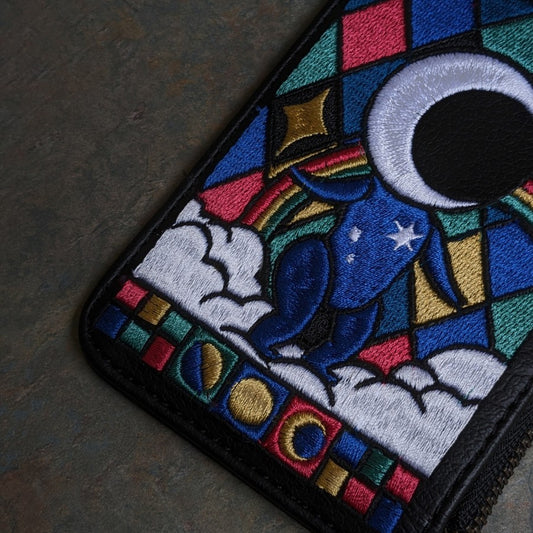 Moondance Embroidered Card Wallet