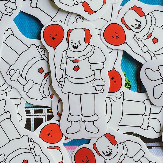 Pennywise Clear Sticker