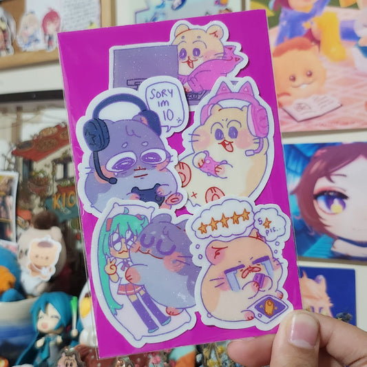 Geeky Ham Sticker Set