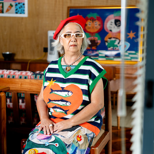 Dinner O Clock Two Faced Knitted Vest