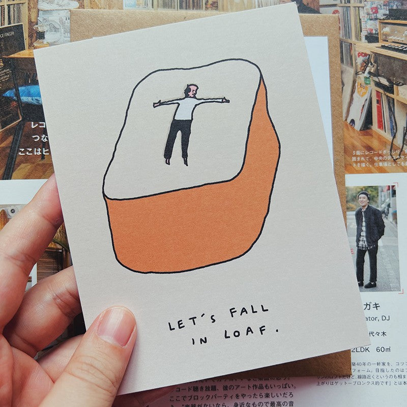 Let's Fall in Loaf Greeting Card