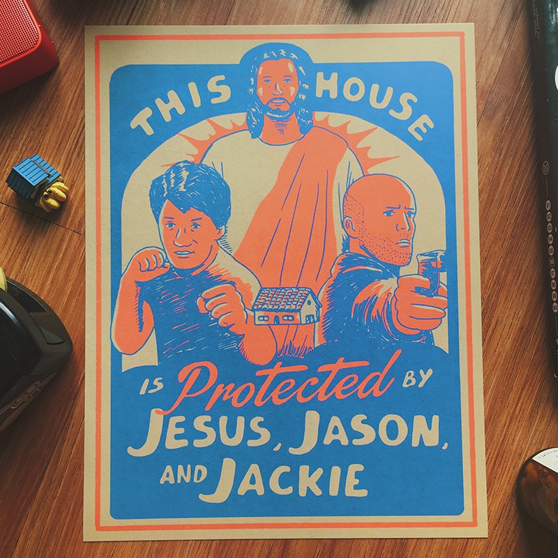 Jesus, Jason, and Jackie Art Print