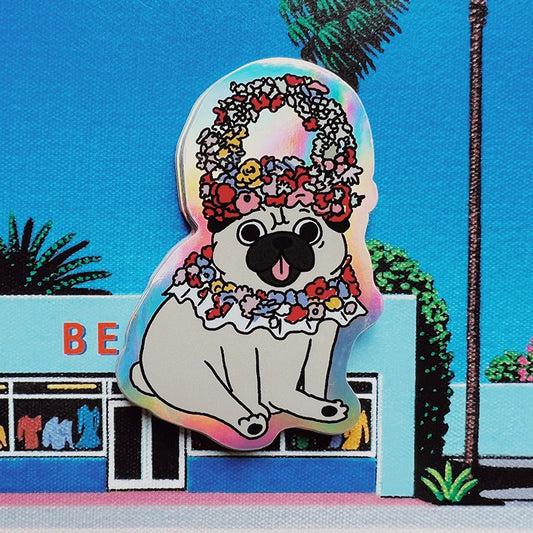 Florence Holographic Vinyl Sticker