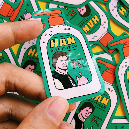 Han Sanitizer Sticker