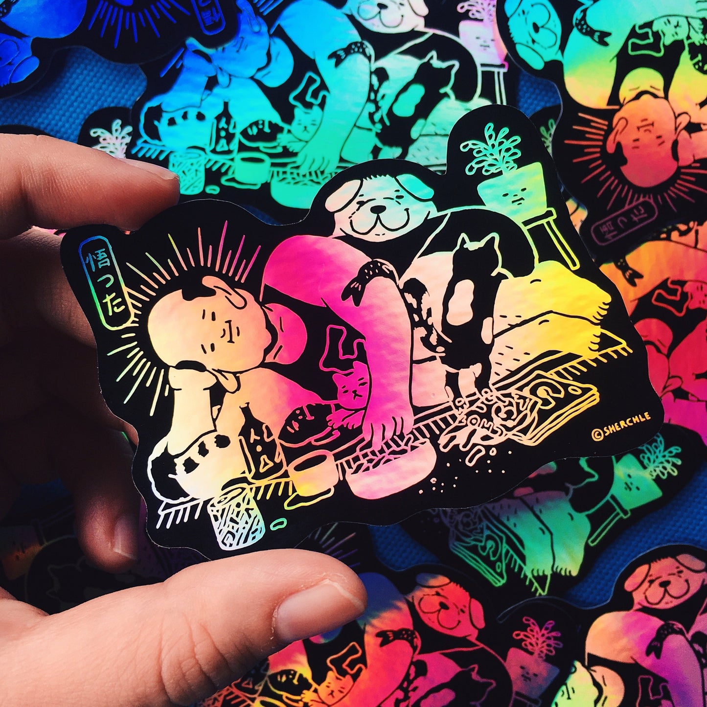 The Enlightened Man Holographic Sticker