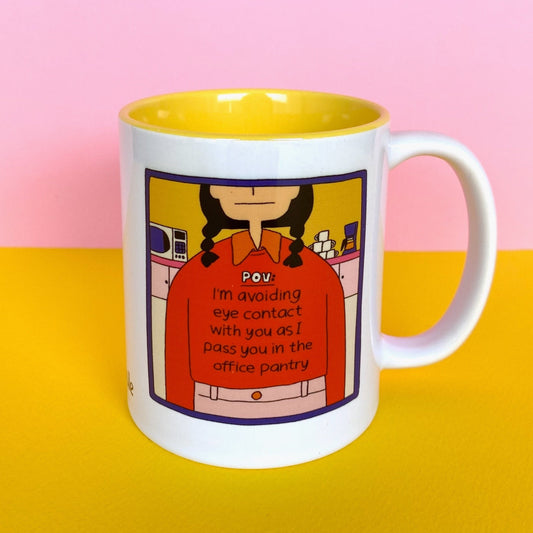 Avoiding Eye Contact Mug