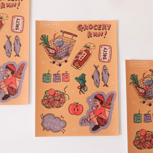 Grocery Run Sticker Sheet