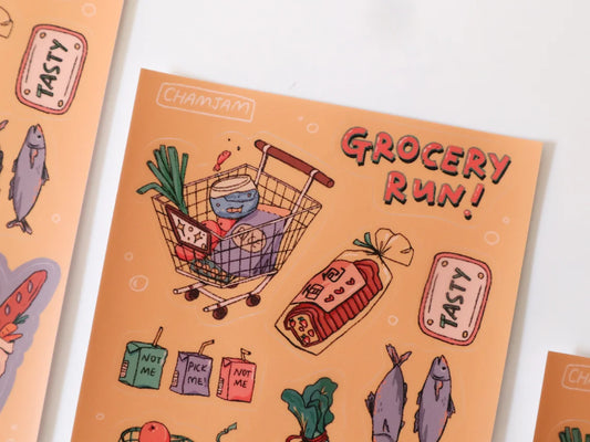 Grocery Run Sticker Sheet