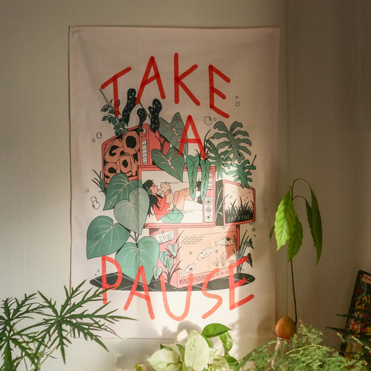 Take A Pause Tea Towel