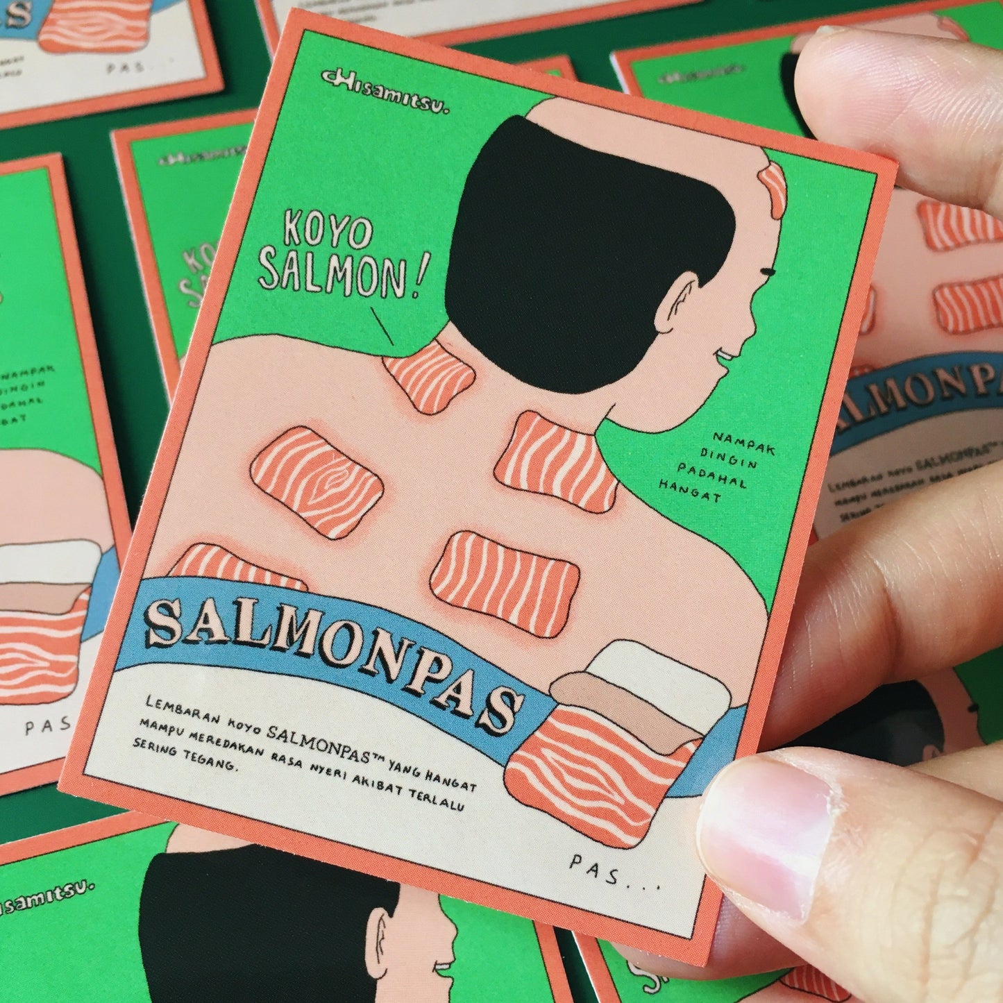 Salmonpas Sticker