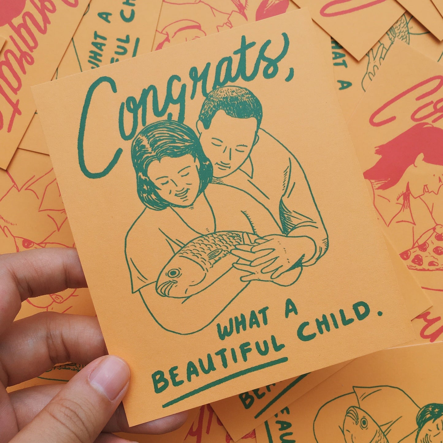 Congrats, What a Beautiful Child Greeting Card